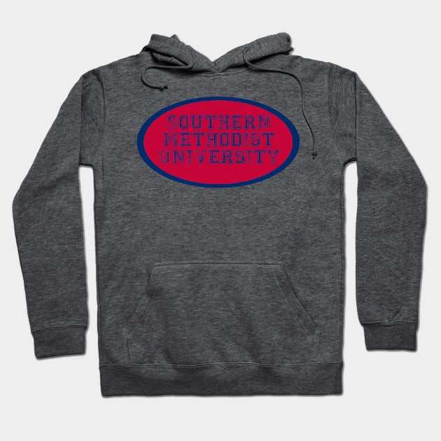 Southern Methodist University Oval Hoodie by one-broke-kid